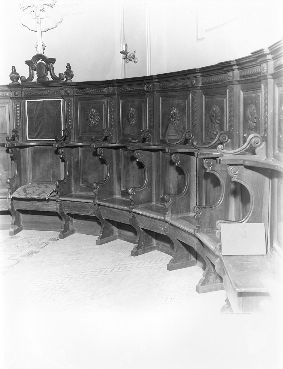 stalli del coro - ambito parmense (sec. XIX)