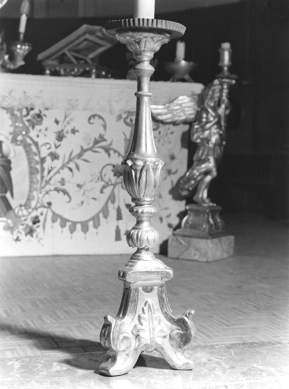 candelabro, serie - ambito piacentino (seconda metà sec. XVIII)