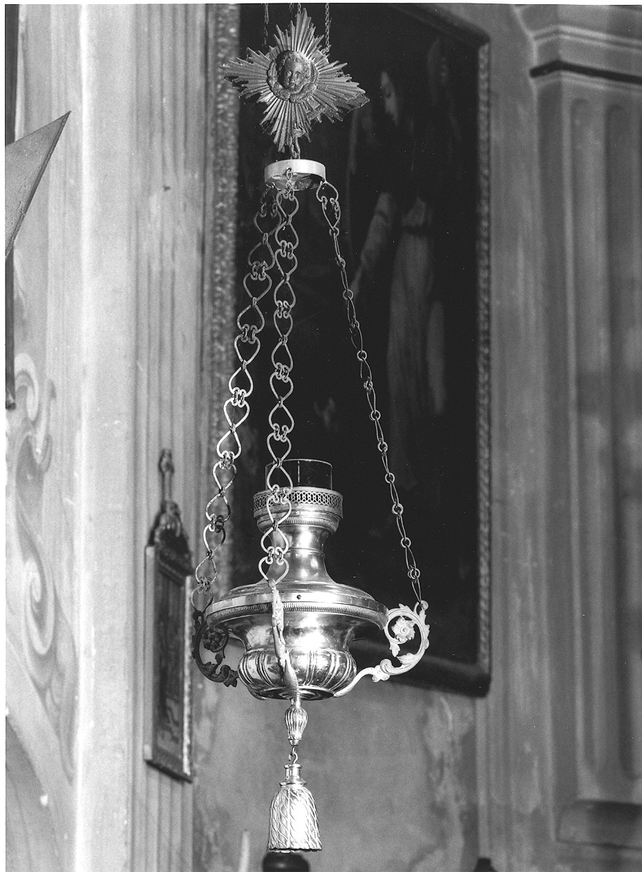 lampada da chiesa, coppia - ambito parmense (inizio sec. XIX)