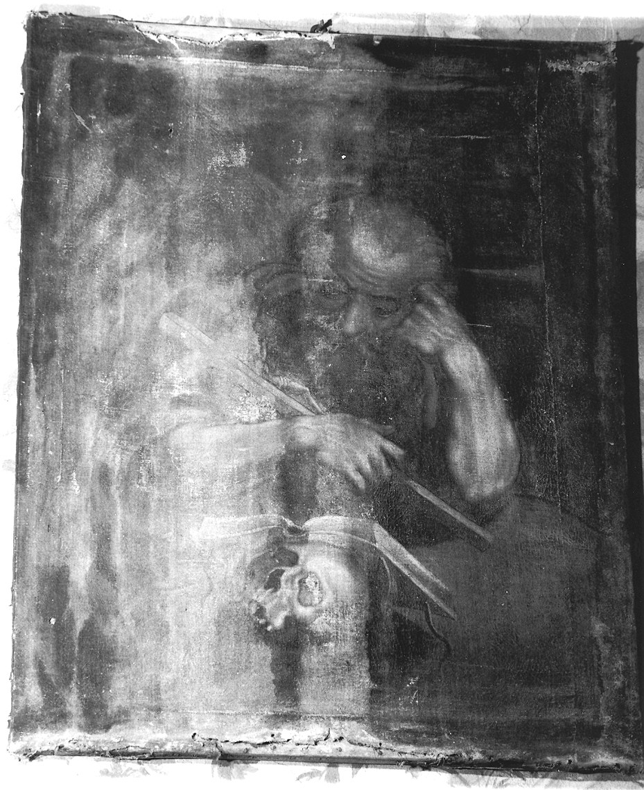 San Girolamo in meditazione (dipinto) - ambito emiliano (prima metà sec. XVII)