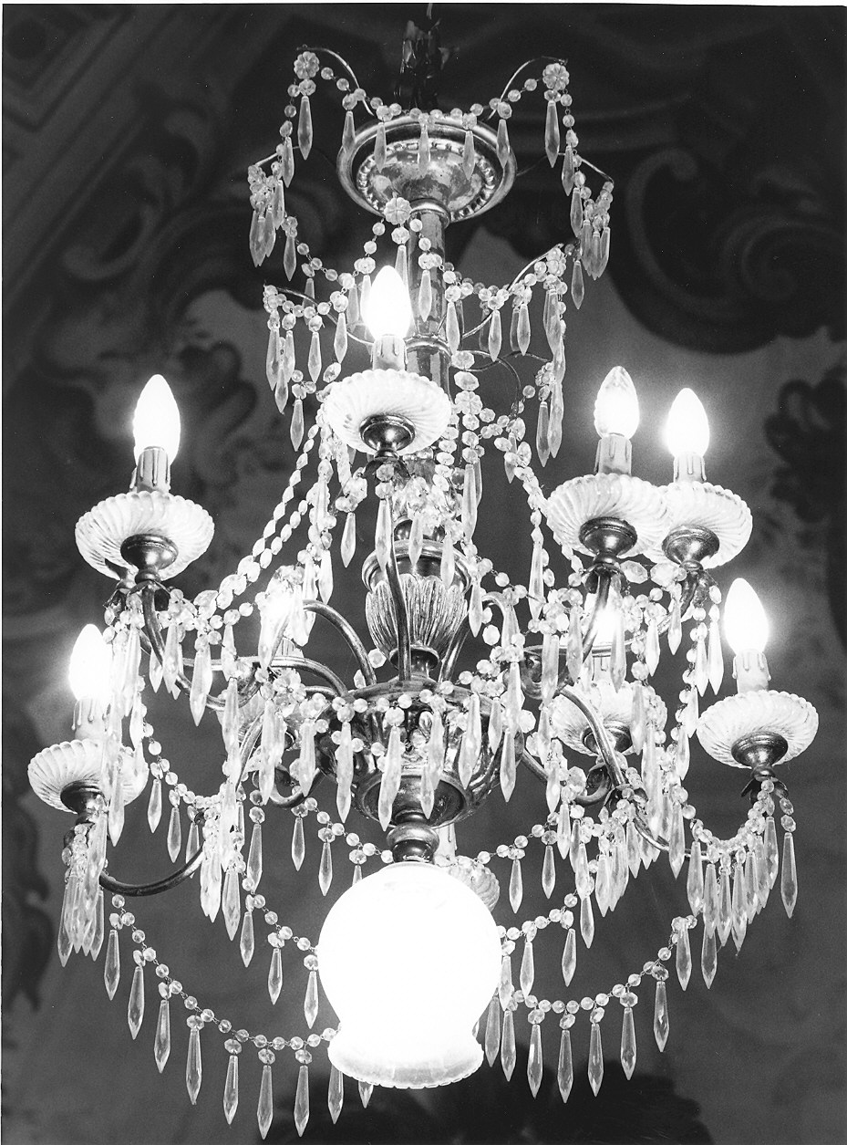 lampadario - ambito veneziano (prima metà sec. XX)