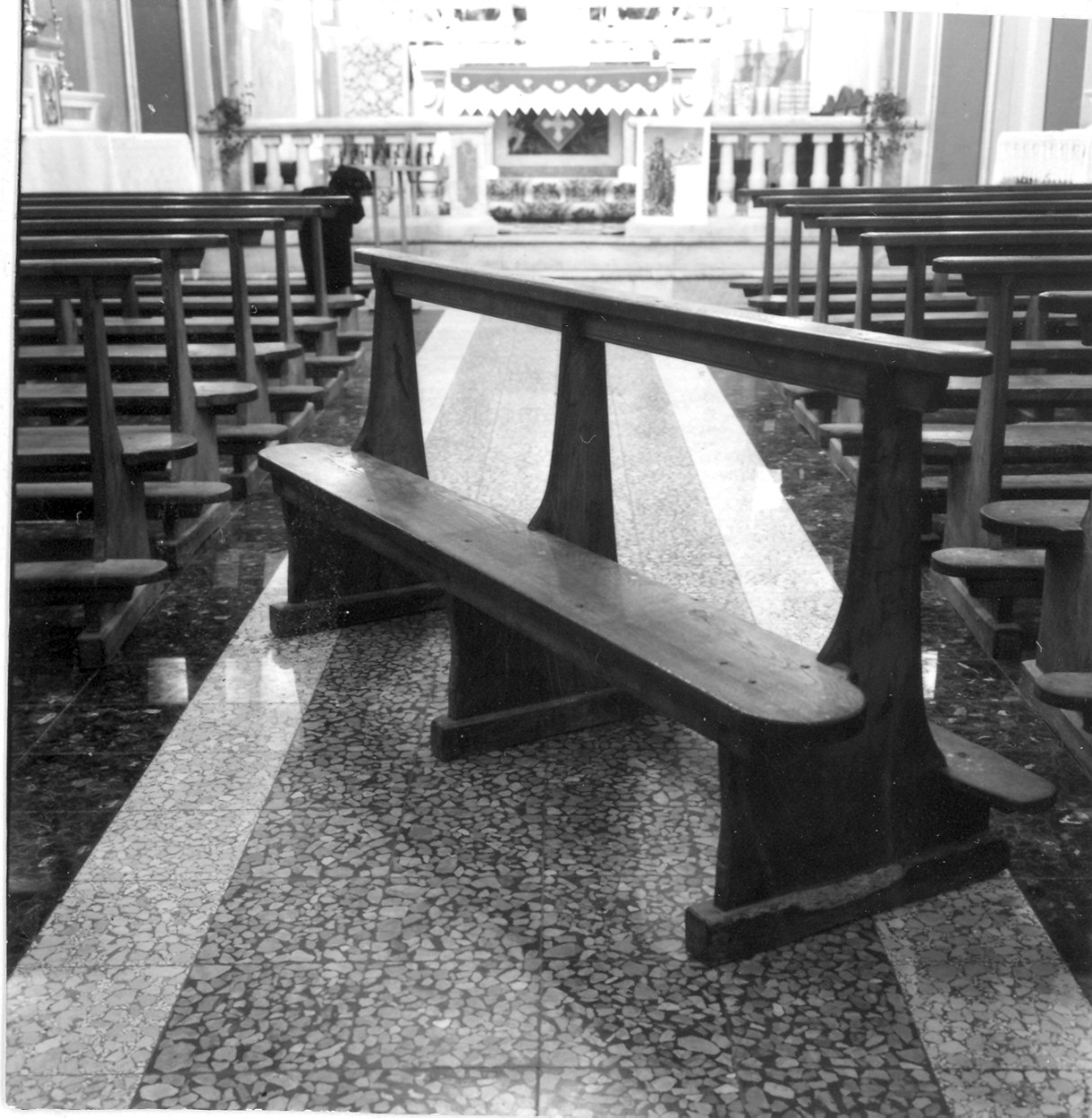 banco da chiesa, serie - ambito parmense (fine sec. XIX)