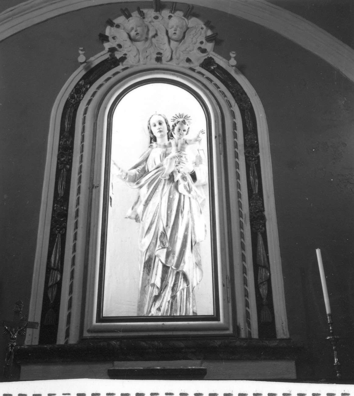 Madonna del Carmelo (statua) - ambito parmense (primo quarto sec. XIX)