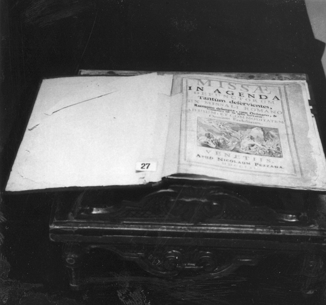 coperta di libro liturgico - ambito veneziano (sec. XVIII)