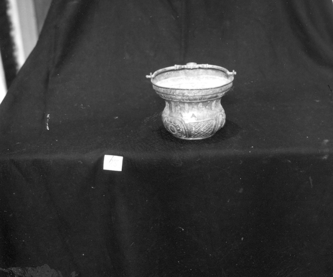 secchiello per l'acqua benedetta - ambito parmense (sec. XIX)