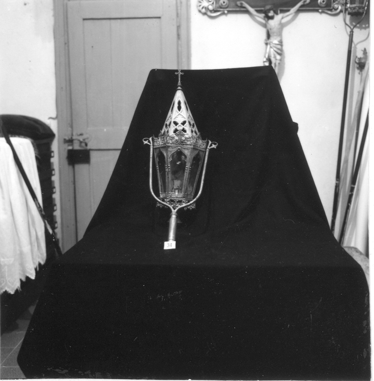 lampioncino processionale, serie - ambito ligure (fine sec. XIX)