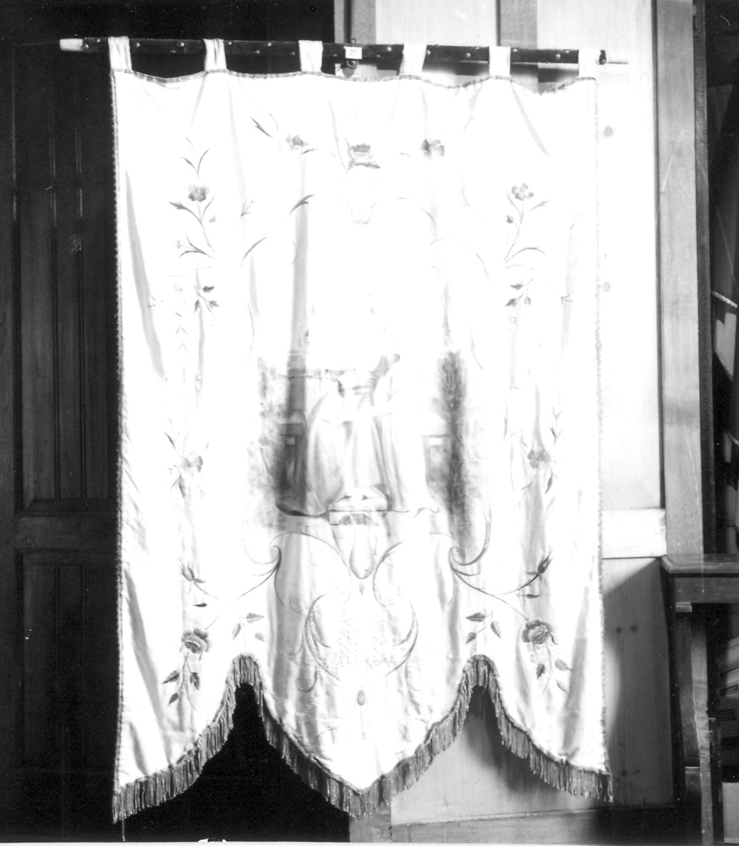 Sant'Anna//Madonna del Rosario (stendardo processionale) - manifattura italiana (fine/inizio secc. XIX/ XX)