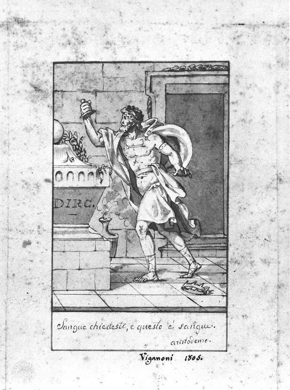 Aristodemo (disegno) di Viganoni Carlo Maria (sec. XIX)