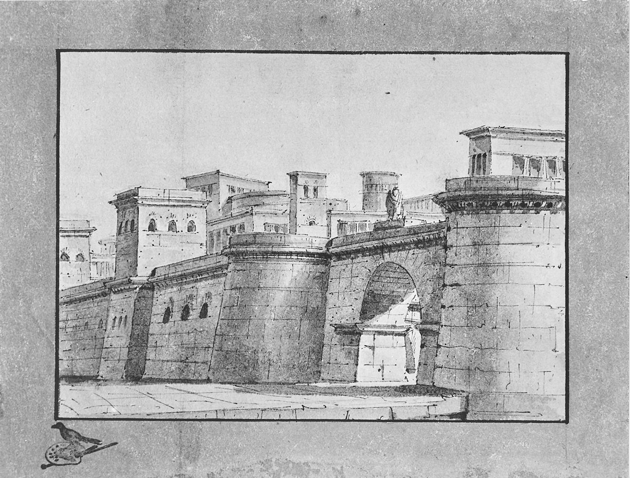 architettura (disegno) di Quarenghi Giacomo (attribuito) (inizio sec. XIX)