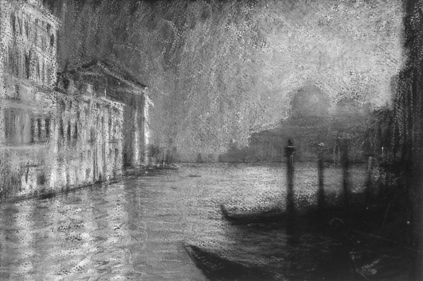 Canal Grande a Venezia (disegno) di Fainardi Riccardo (prima metà sec. XX)