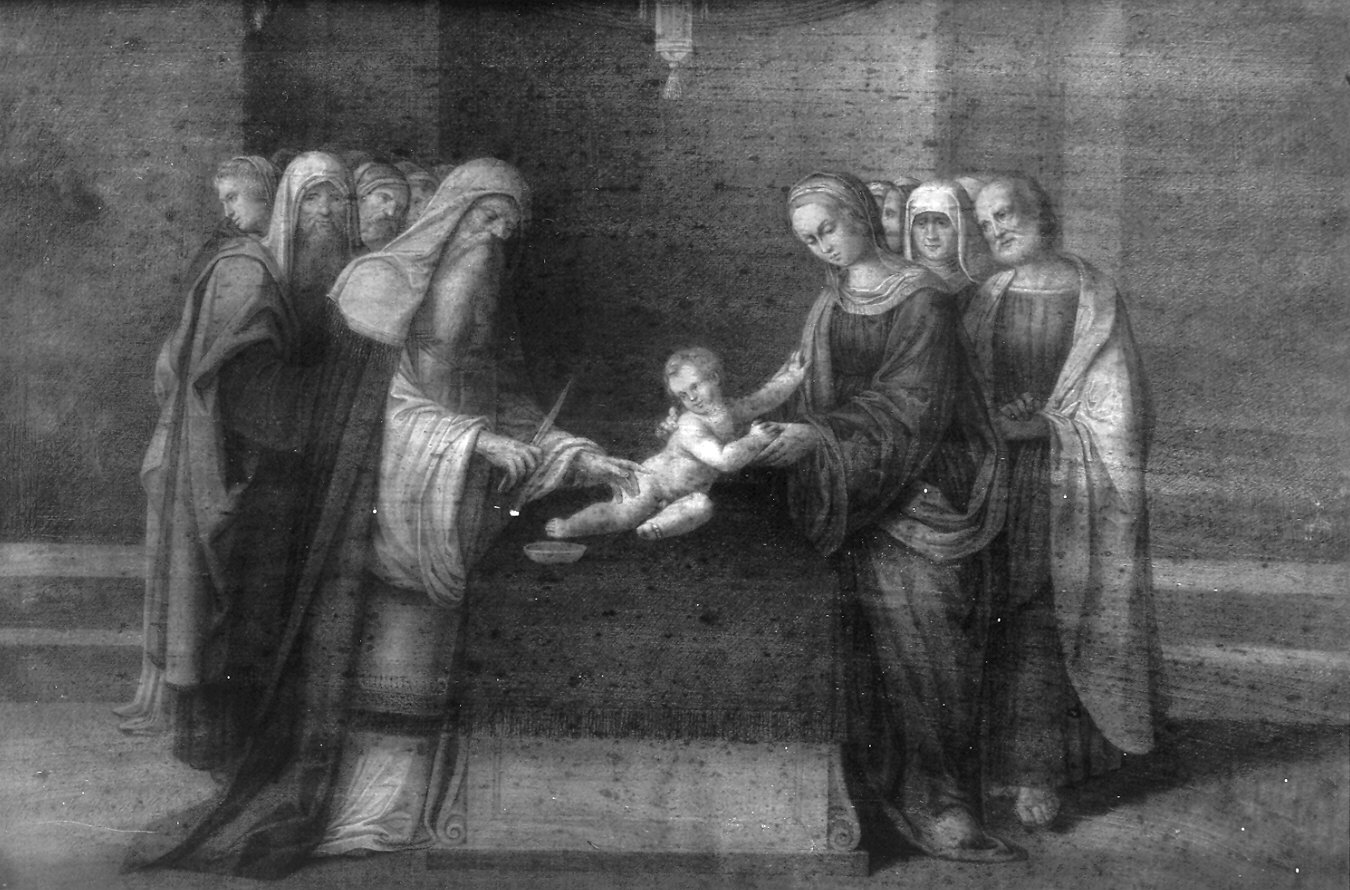 circoncisione di Gesù Bambino (disegno) di Marchesi Agostino (sec. XIX)