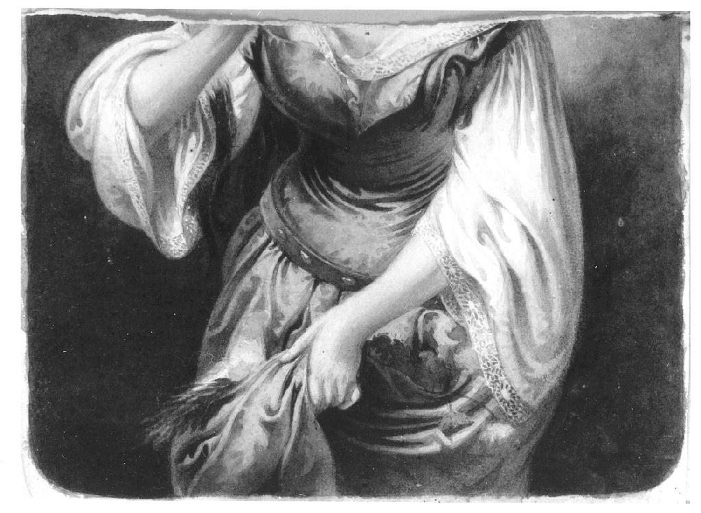 Studio per Ofelia, figura femminile (disegno, opera isolata) di Levi Gioacchino (seconda metà sec. XIX)