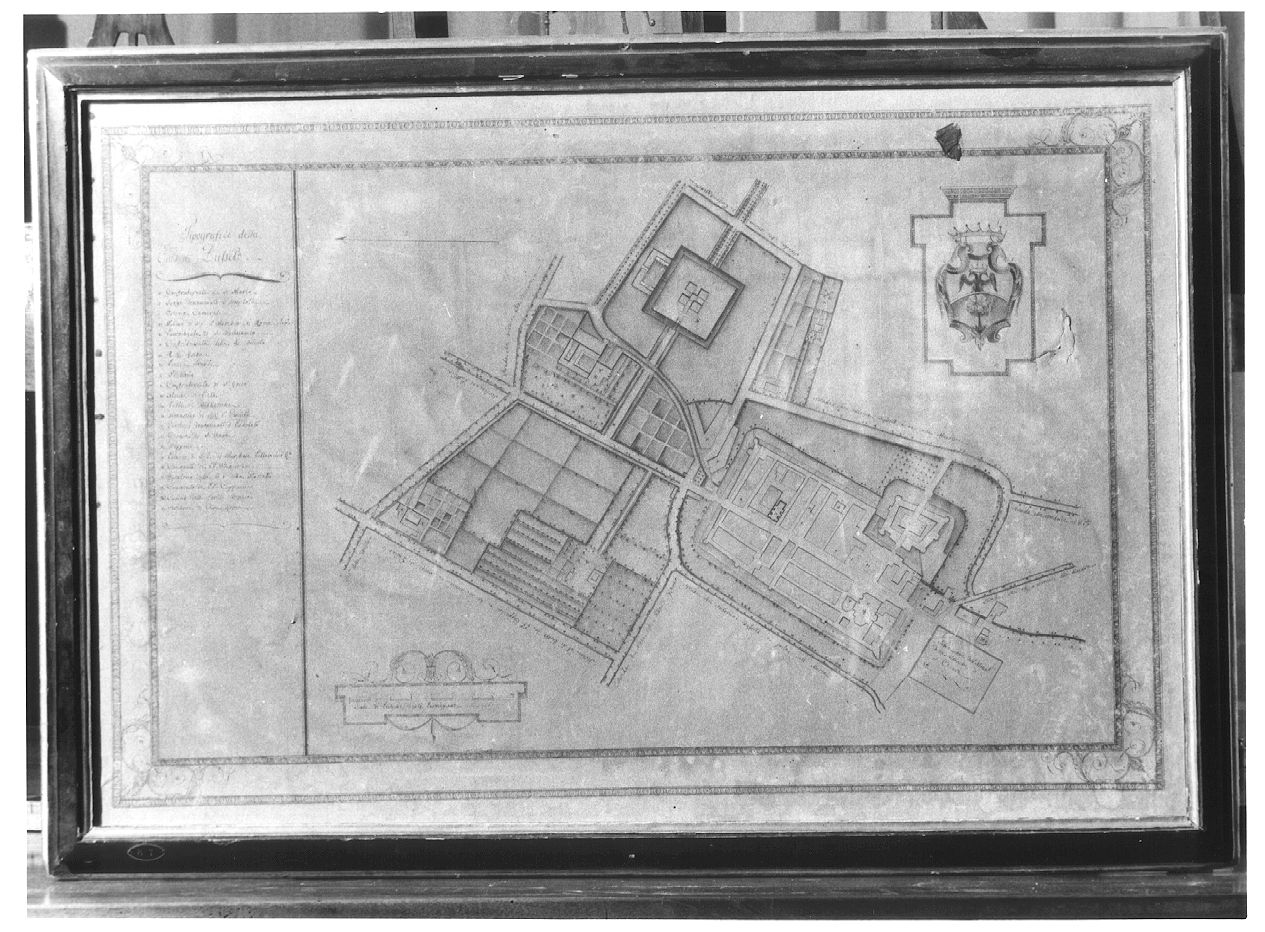 Pianta della città di Busseto (disegno) - ambito parmense (sec. XVIII)