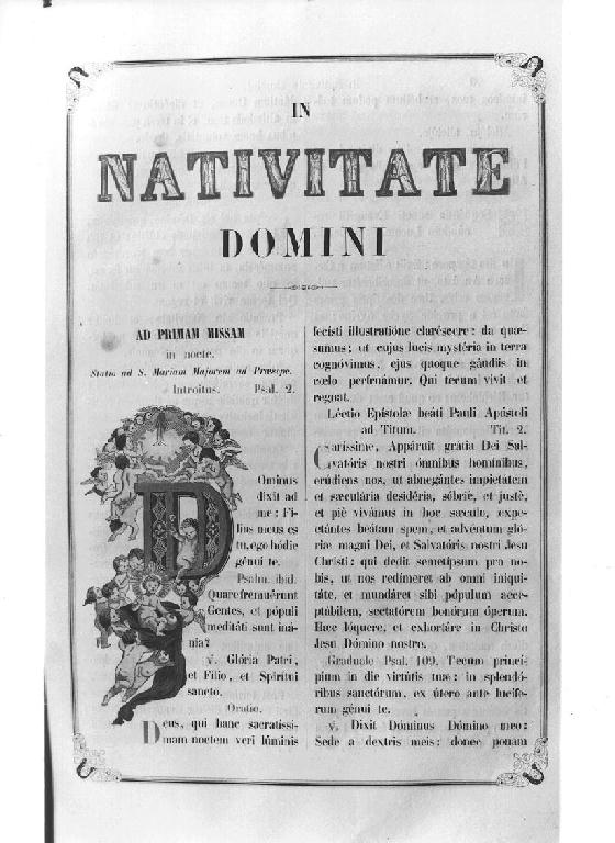 messale romano (stampa) - ambito italiano (sec. XIX)