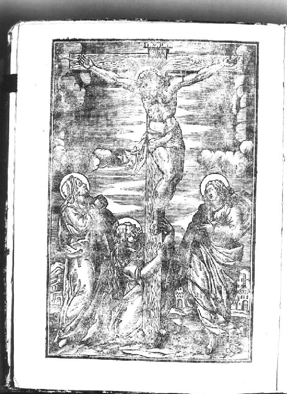 Crocifissione di Cristo (stampa) - ambito emiliano (sec. XVIII)