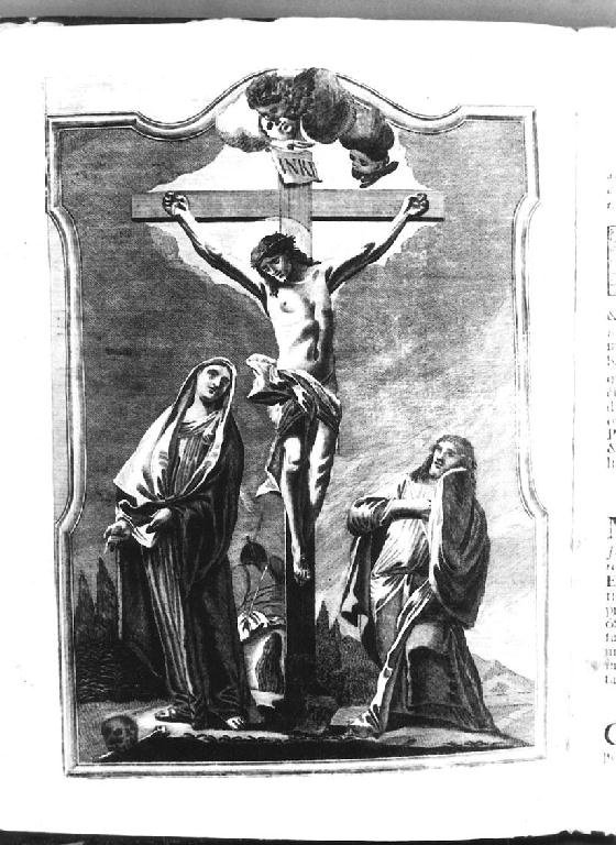 Crocifissione di Cristo (stampa) - ambito italiano (sec. XVIII)