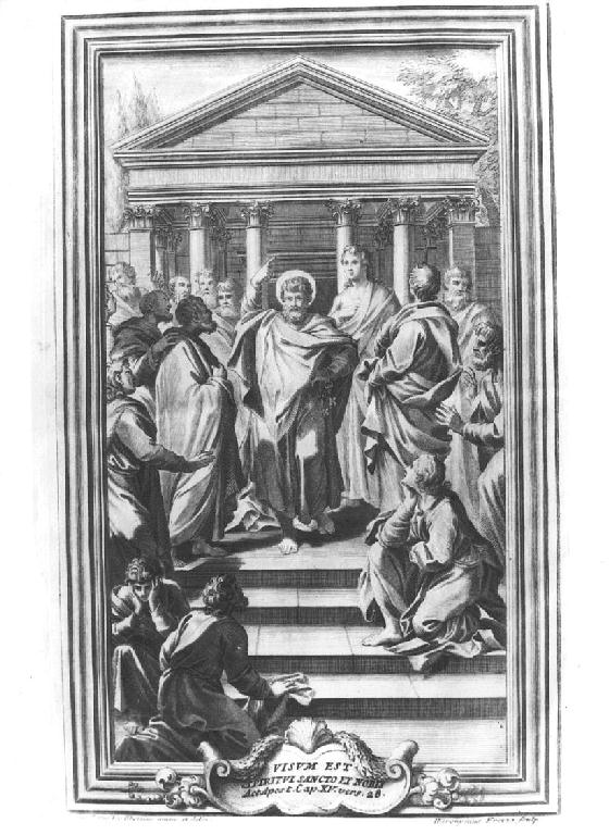Concilio Apostolico (stampa) di Frezza Giovanni Gerolamo, Ghezzi Pier Leone (sec. XVIII)