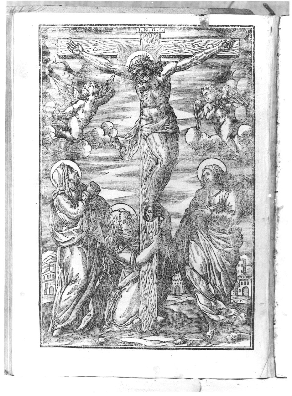 Crocifissione di Cristo (stampa) - ambito tedesco (?) (sec. XVIII)