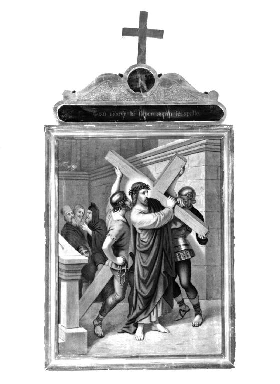 stazioni della Via Crucis (stampa, elemento d'insieme) - ambito parmense (fine sec. XIX)