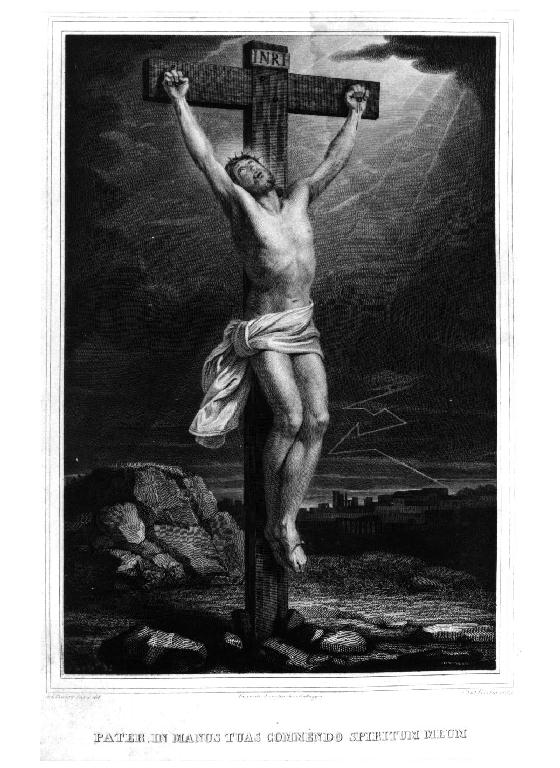 Crocifissione di Cristo (stampa) di Viviani Antonio - ambito veneziano (sec. XIX)