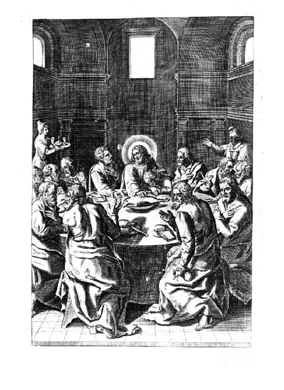 Ultima cena (stampa) - ambito veneziano (sec. XVII)