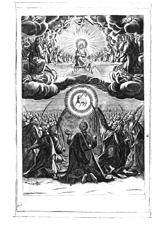 gloria di santi e martiri (stampa) - ambito veneziano (sec. XVII)