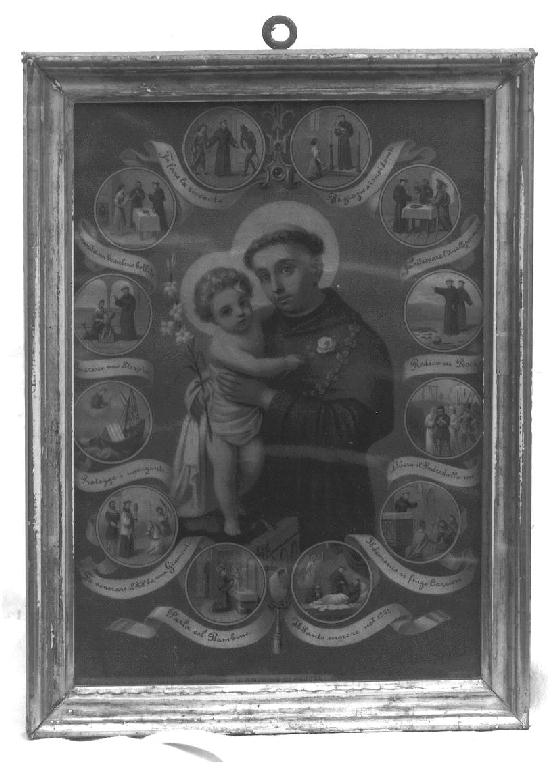 Sant'Antonio da Padova (stampa) - ambito italiano (sec. XIX)