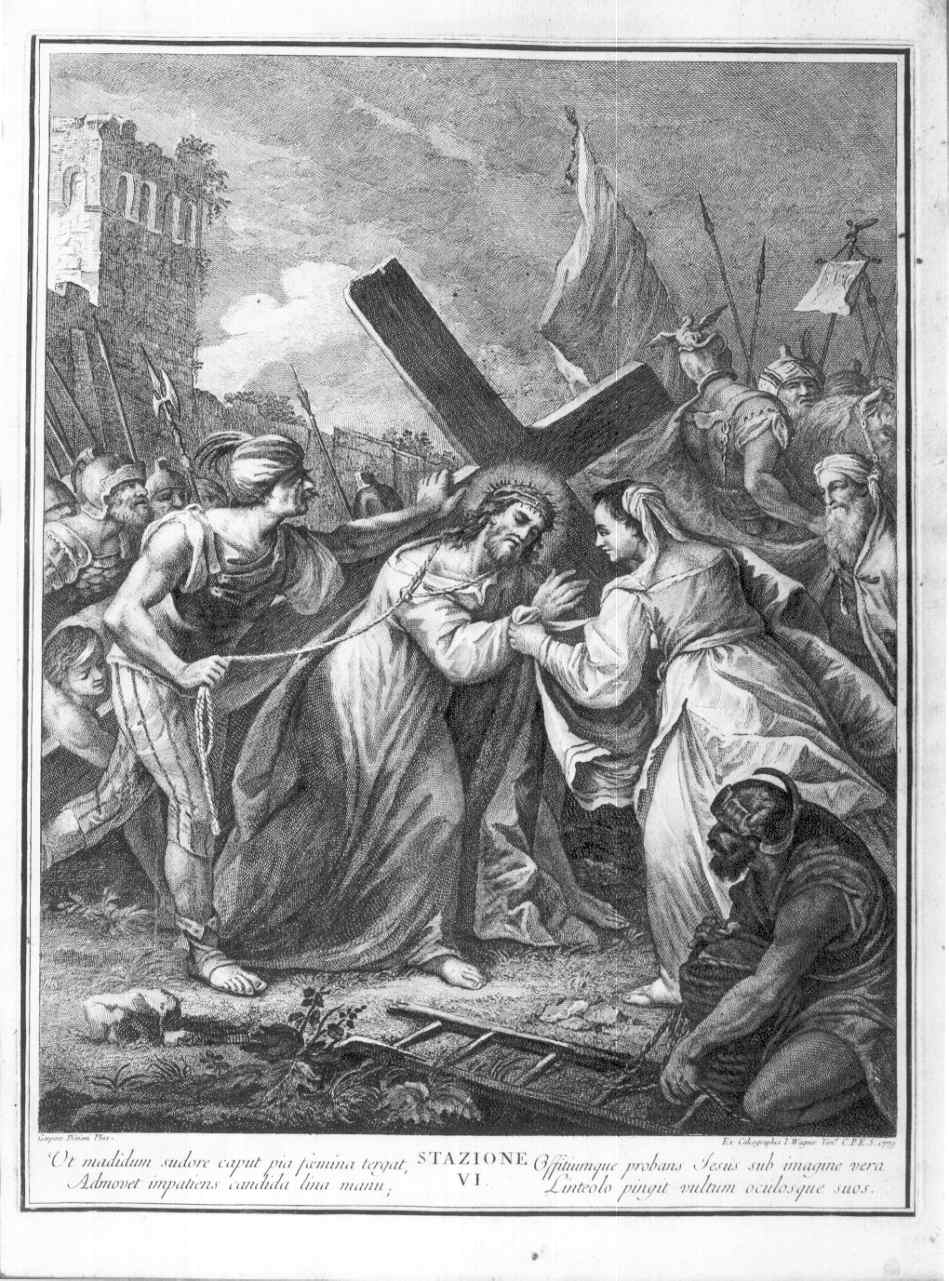 stazioni della Via Crucis (stampa, elemento d'insieme) di Berardi Fabio, Diziani Giuseppe, Wagner Giuseppe (sec. XVIII)