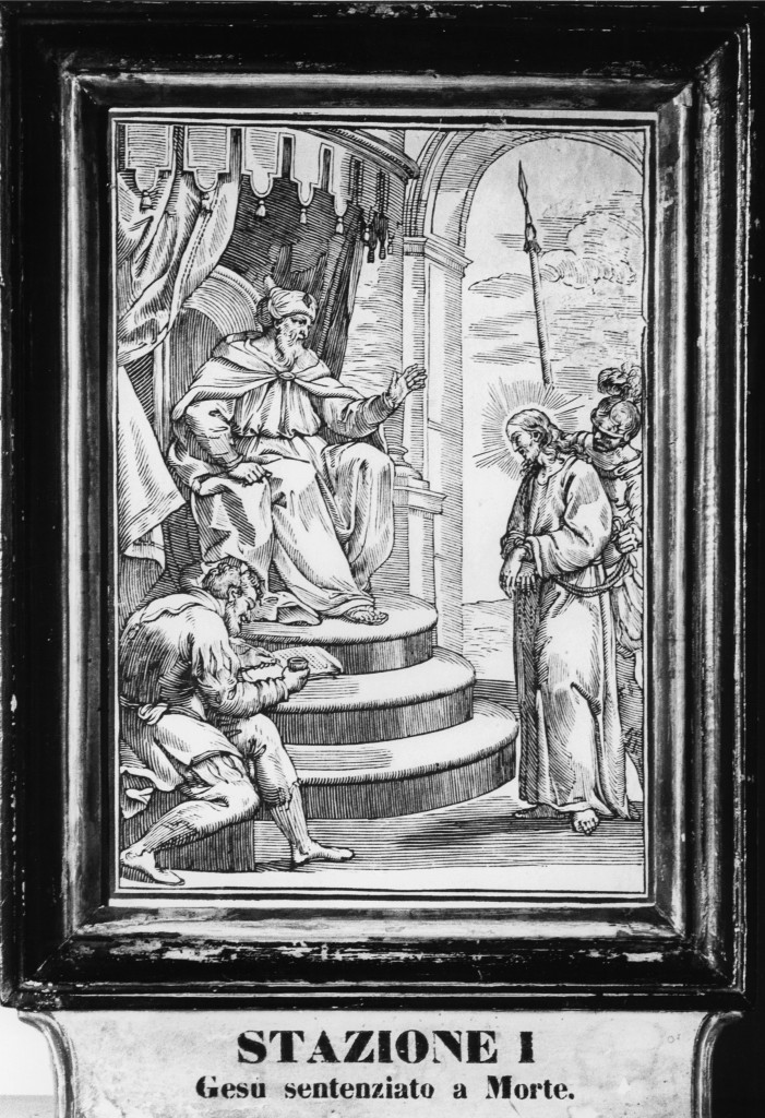 stazioni della Via Crucis (stampa, serie) - ambito parmense (inizio sec. XVII)