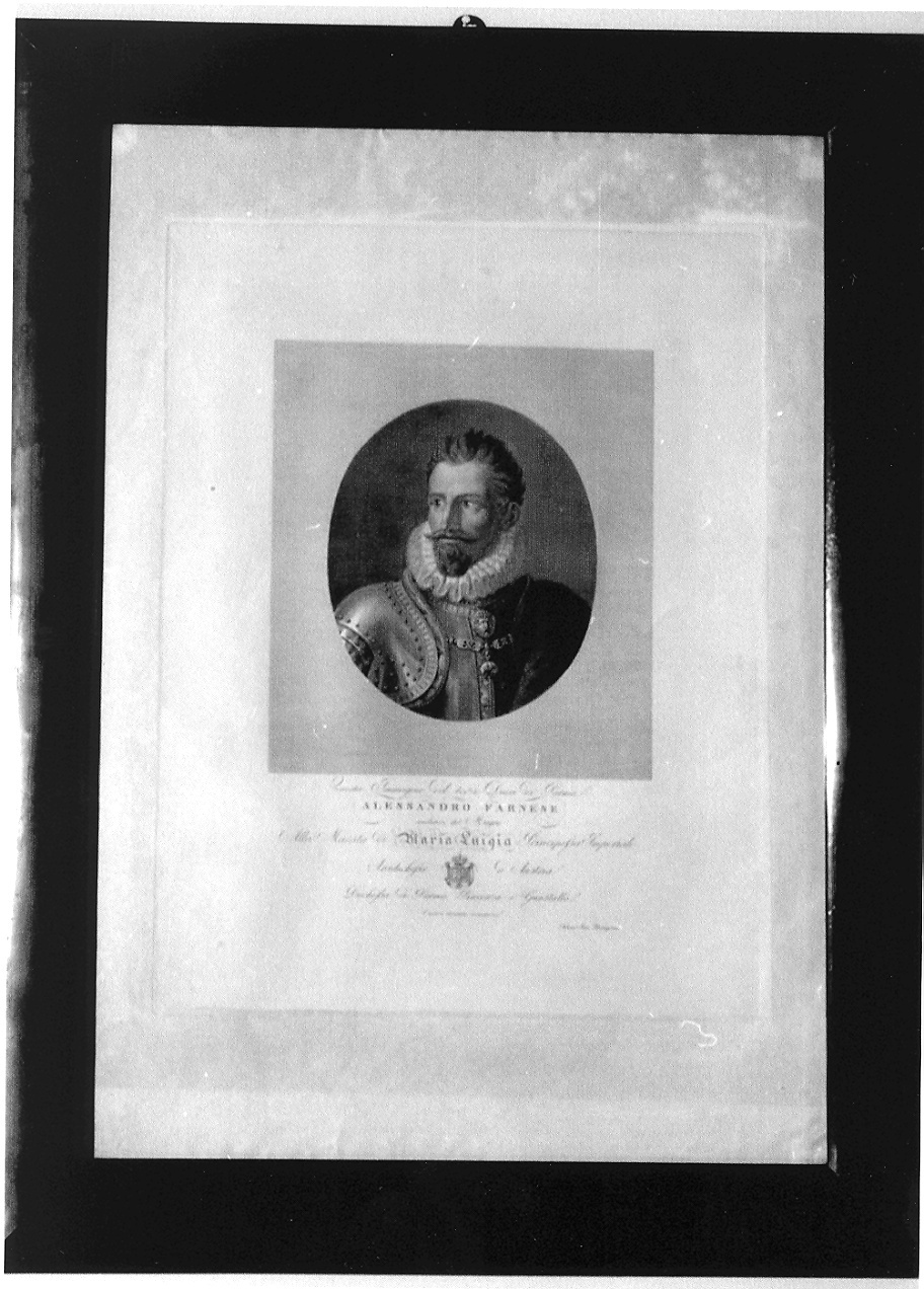 ritratto di Alessandro Farnese (stampa) di Isac Antonio (sec. XIX)