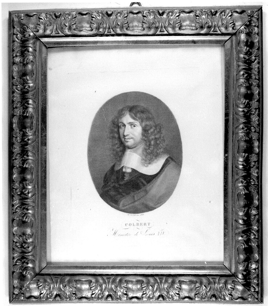 ritratto di Jean Baptiste Colbert (stampa) di Toschi Paolo, Champaigne Philippe de (sec. XIX)