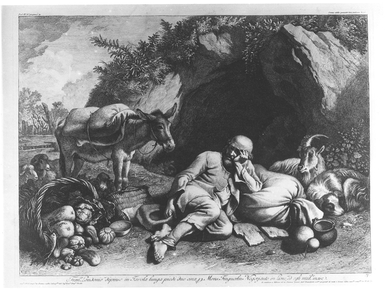 vecchio pastore (stampa, serie) di Londonio Francesco (terzo quarto sec. XVIII)