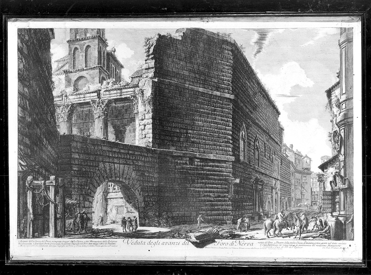 veduta del Foro di Nerva a Roma (stampa, serie) di Piranesi Giovanni Battista (sec. XVIII)