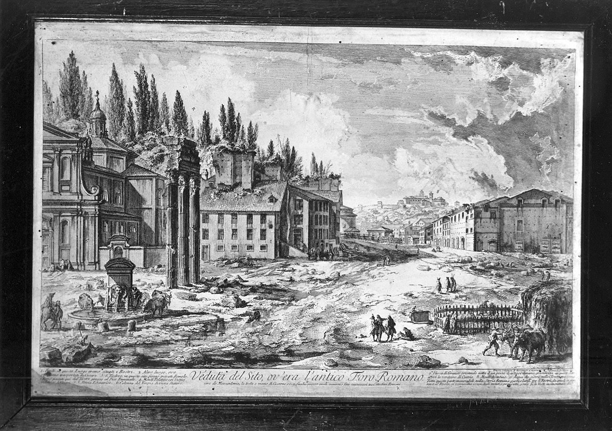veduta del Foro romano a Roma (stampa, serie) di Piranesi Giovanni Battista (sec. XVIII)