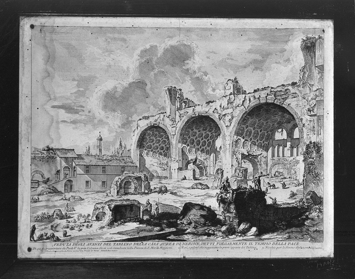 veduta delle rovine della Domus Aurea a Roma (stampa, serie) di Piranesi Giovanni Battista (sec. XVIII)