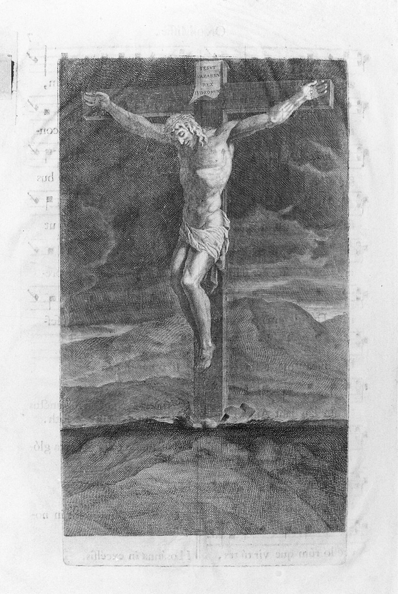 Cristo crocifisso (stampa) - ambito romano (?) (sec. XVIII)