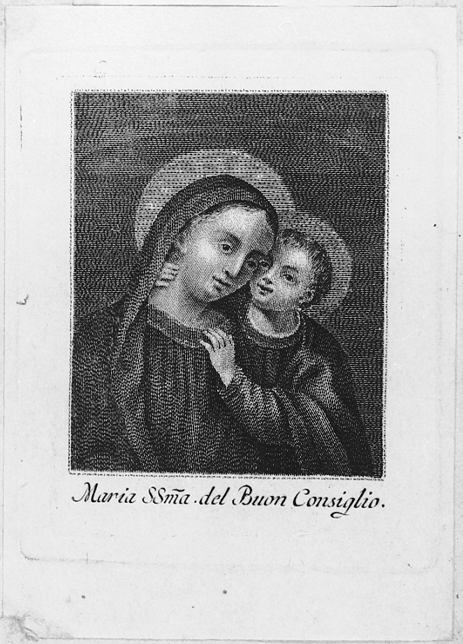 Madonna del Buon Consiglio (stampa) - ambito italiano (inizio sec. XIX)