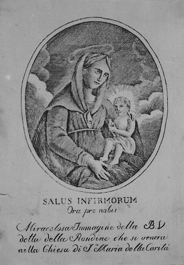 Madonna con Bambino (stampa) - ambito italiano (fine/inizio secc. XVIII/ XIX)