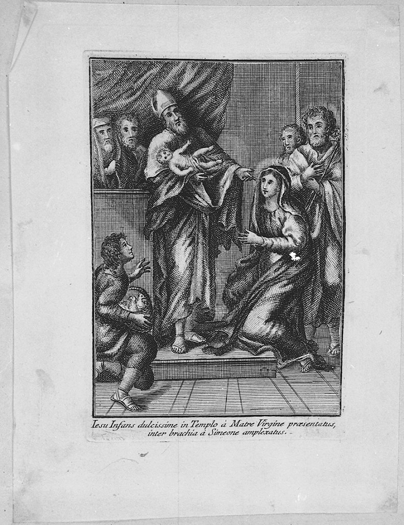 presentazione di Maria Vergine al tempio (stampa) - ambito italiano (inizio sec. XIX)