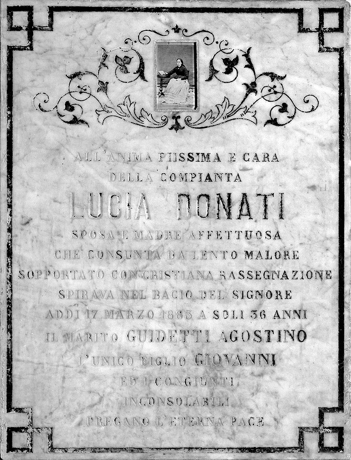 lapide commemorativa - ambito parmense (sec. XIX)