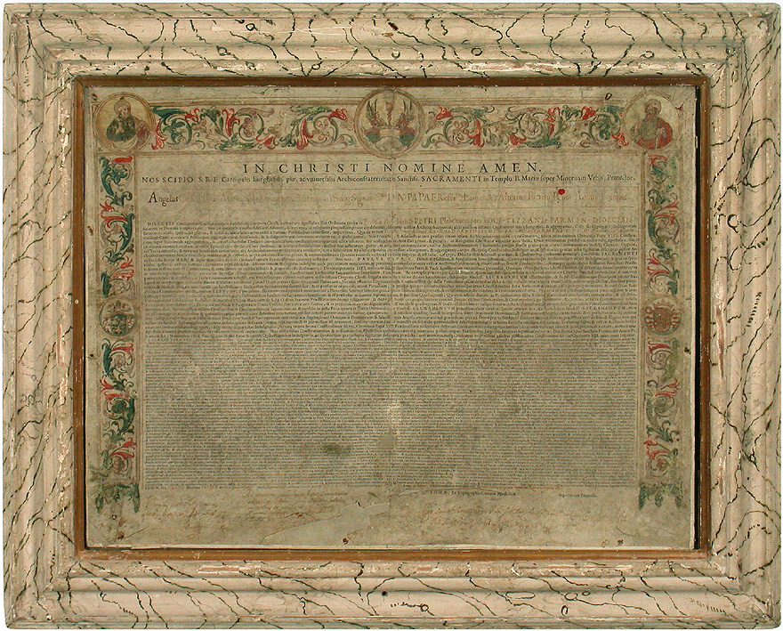 bolla papale - ambito romano (sec. XVII)