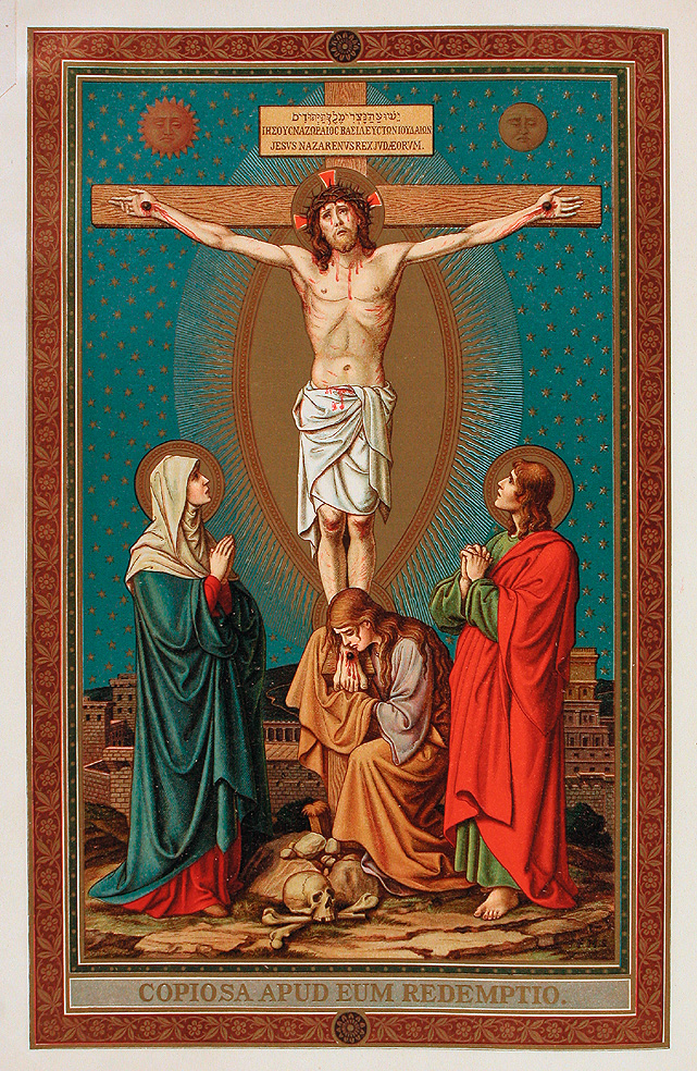 Crocifissione di Cristo (stampa) - ambito tedesco (sec. XX)