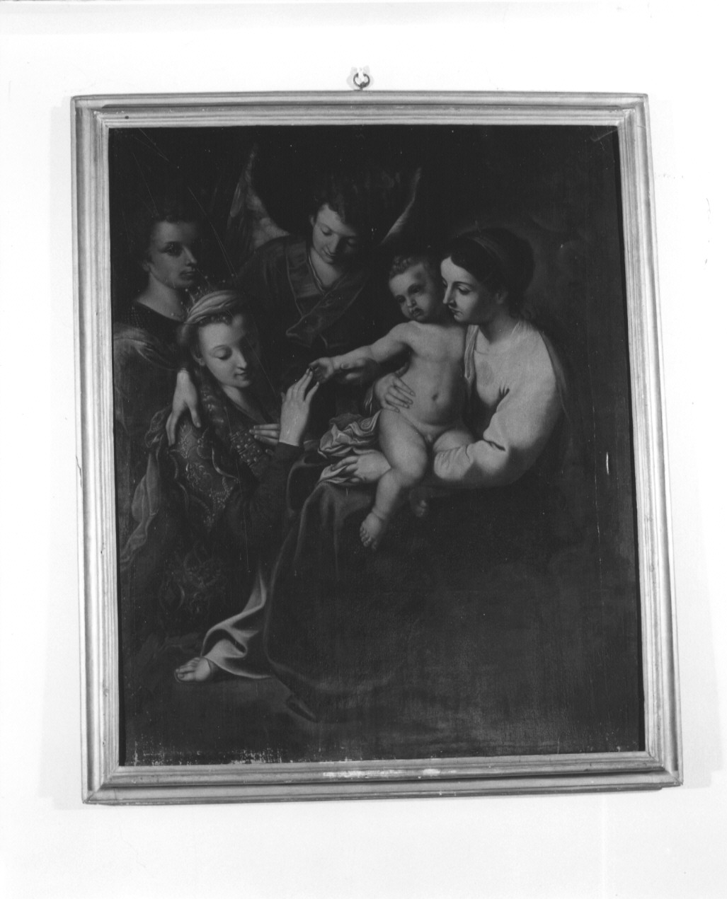 Sposalizio mistico di Santa Caterina d'Alessandria (dipinto) - ambito emiliano (seconda metà sec. XVII)