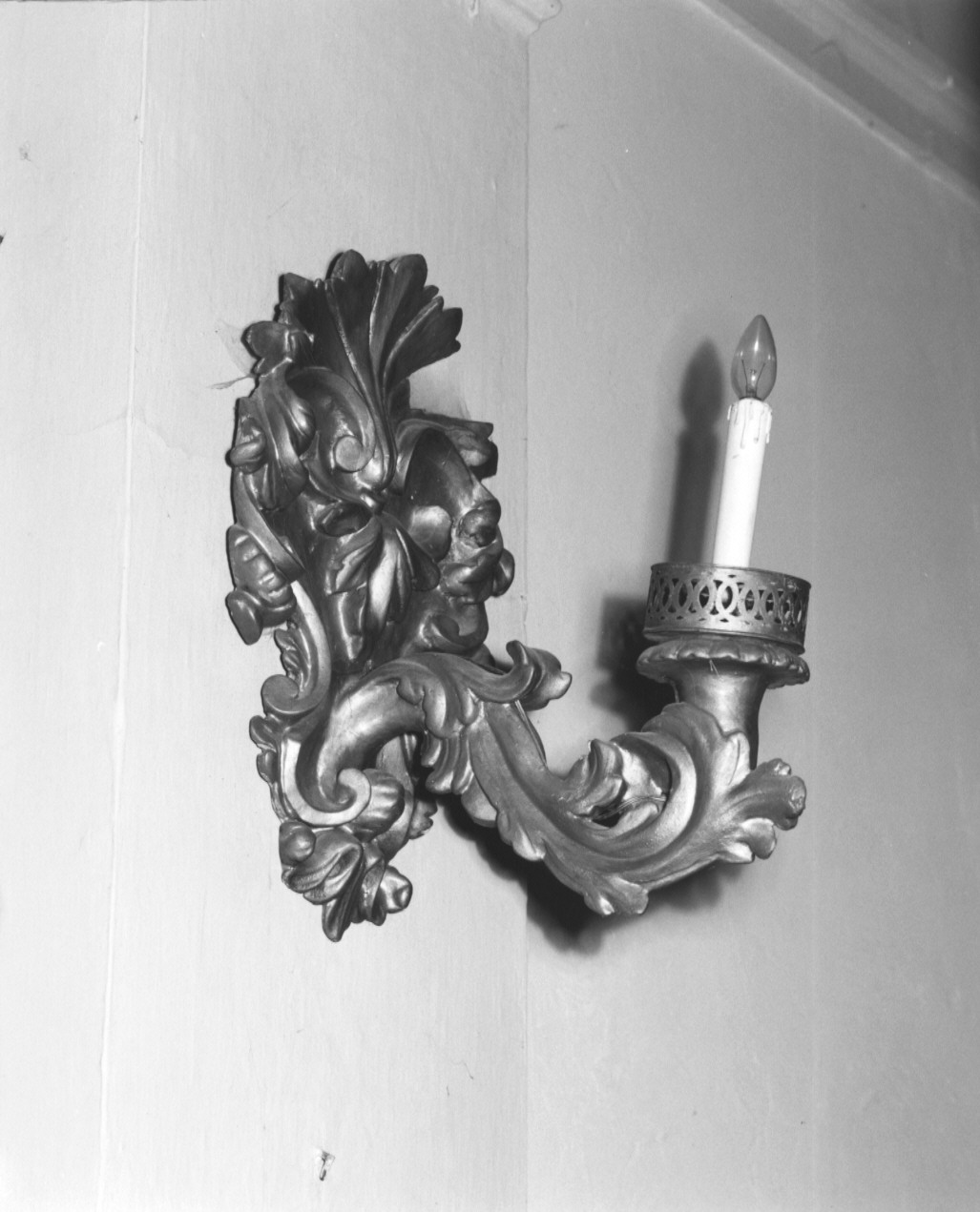 candeliere da parete, serie - ambito parmense (seconda metà sec. XVIII)