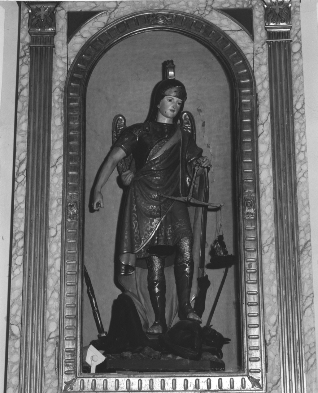 San Michele Arcangelo (statua) - ambito emiliano (ultimo quarto sec. XIX)