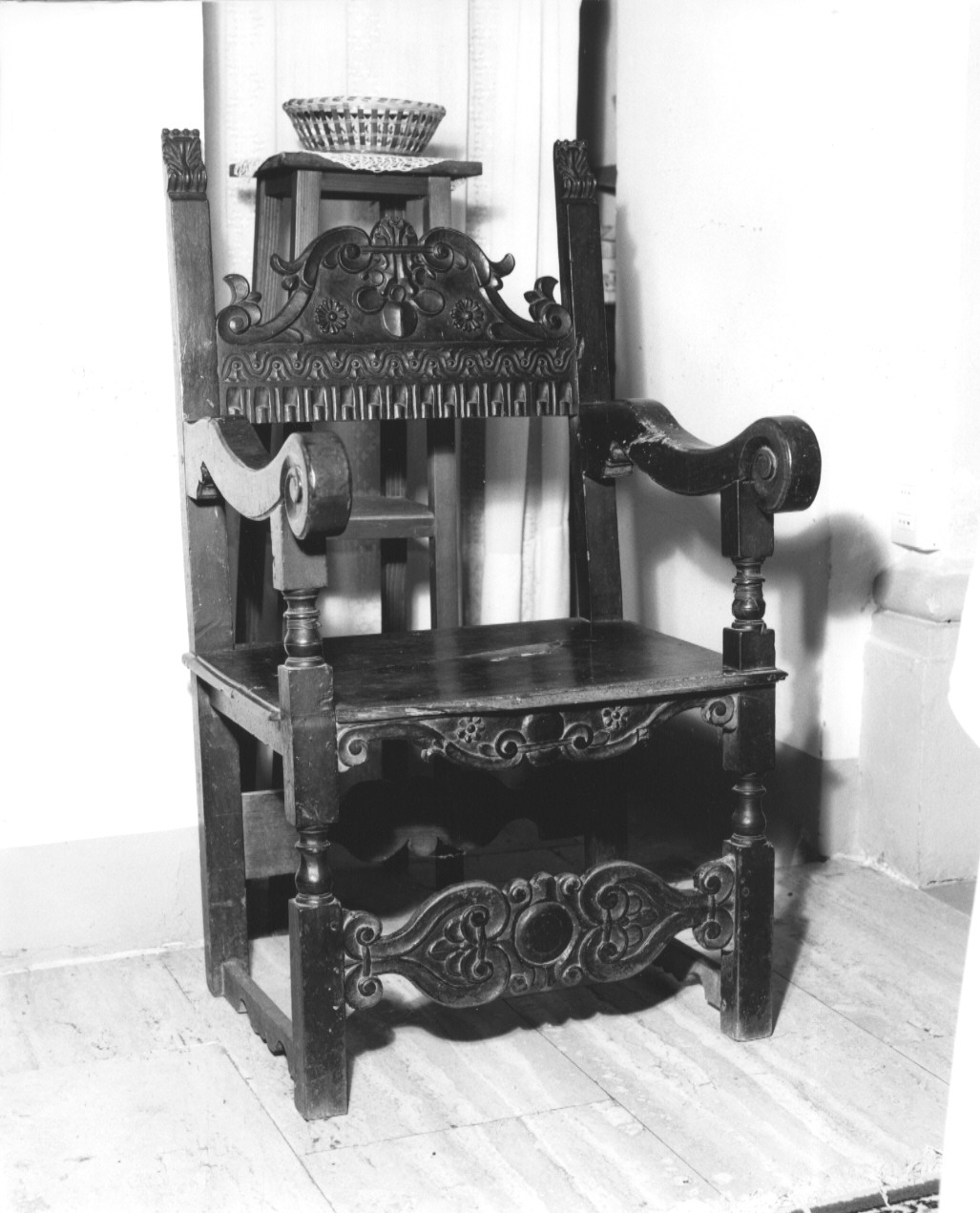 poltrona - ambito parmense (seconda metà sec. XVII)