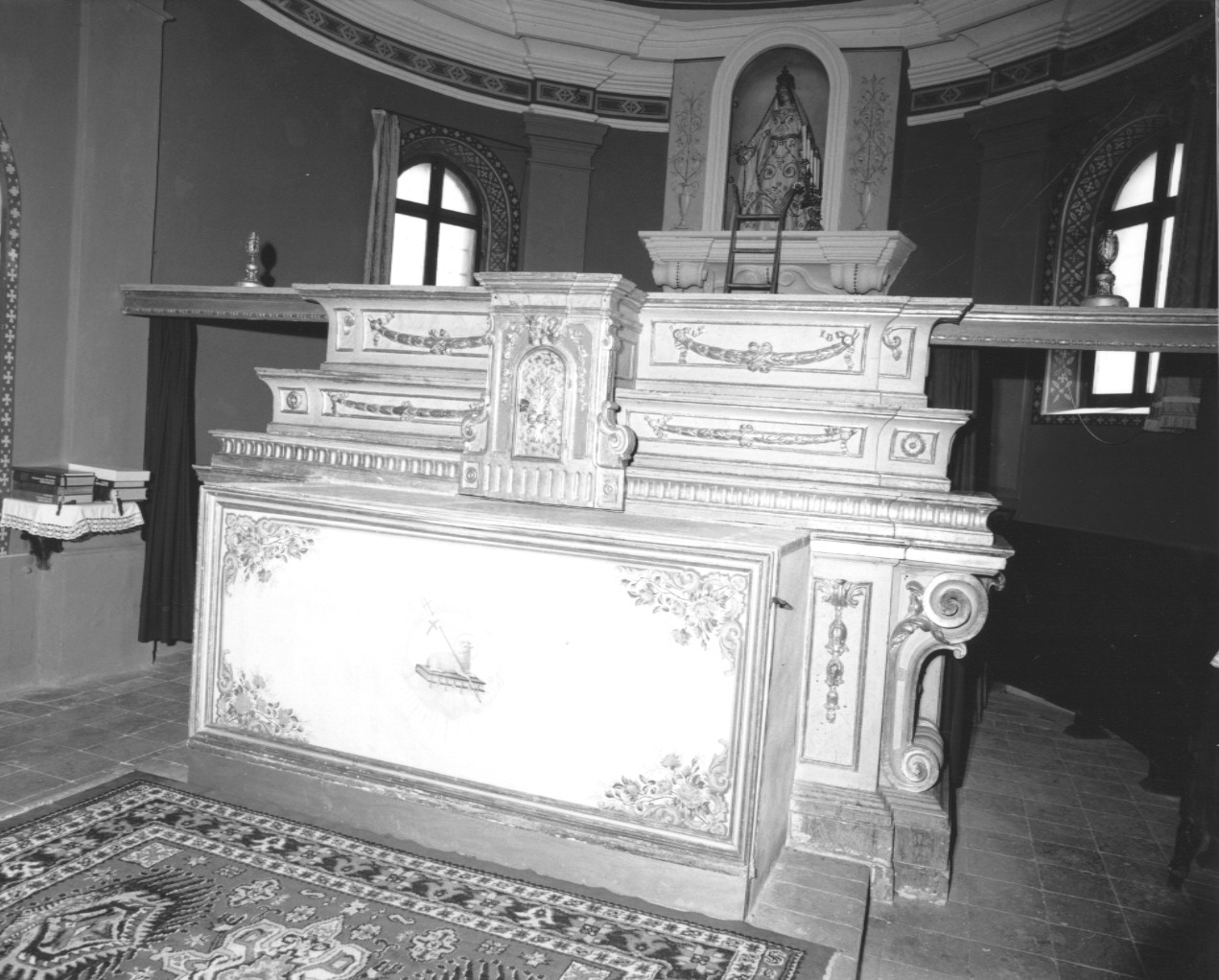 altare maggiore - ambito parmense (primo quarto sec. XVIII, sec. XIX)