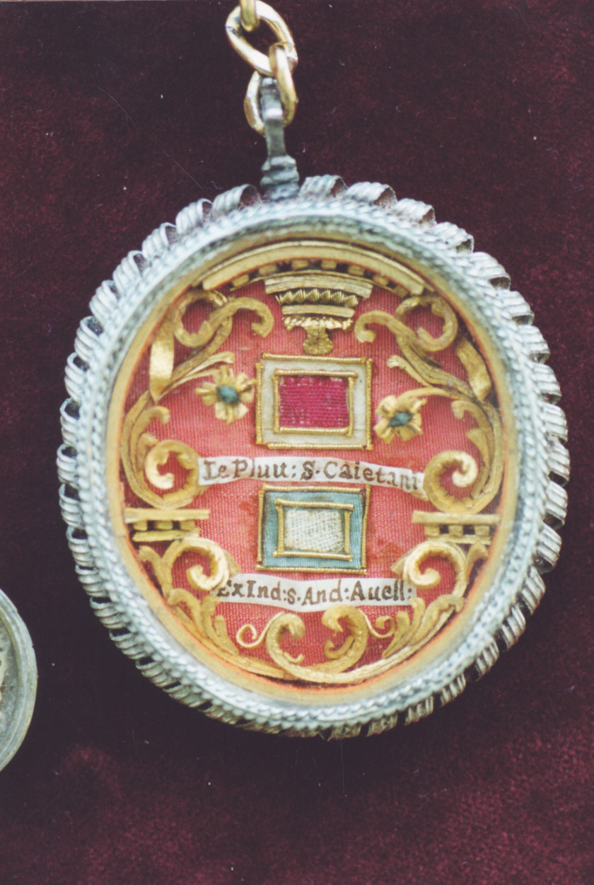 reliquiario a capsula - a medaglione - ambito Italia settentrionale (seconda metà sec. XIX)