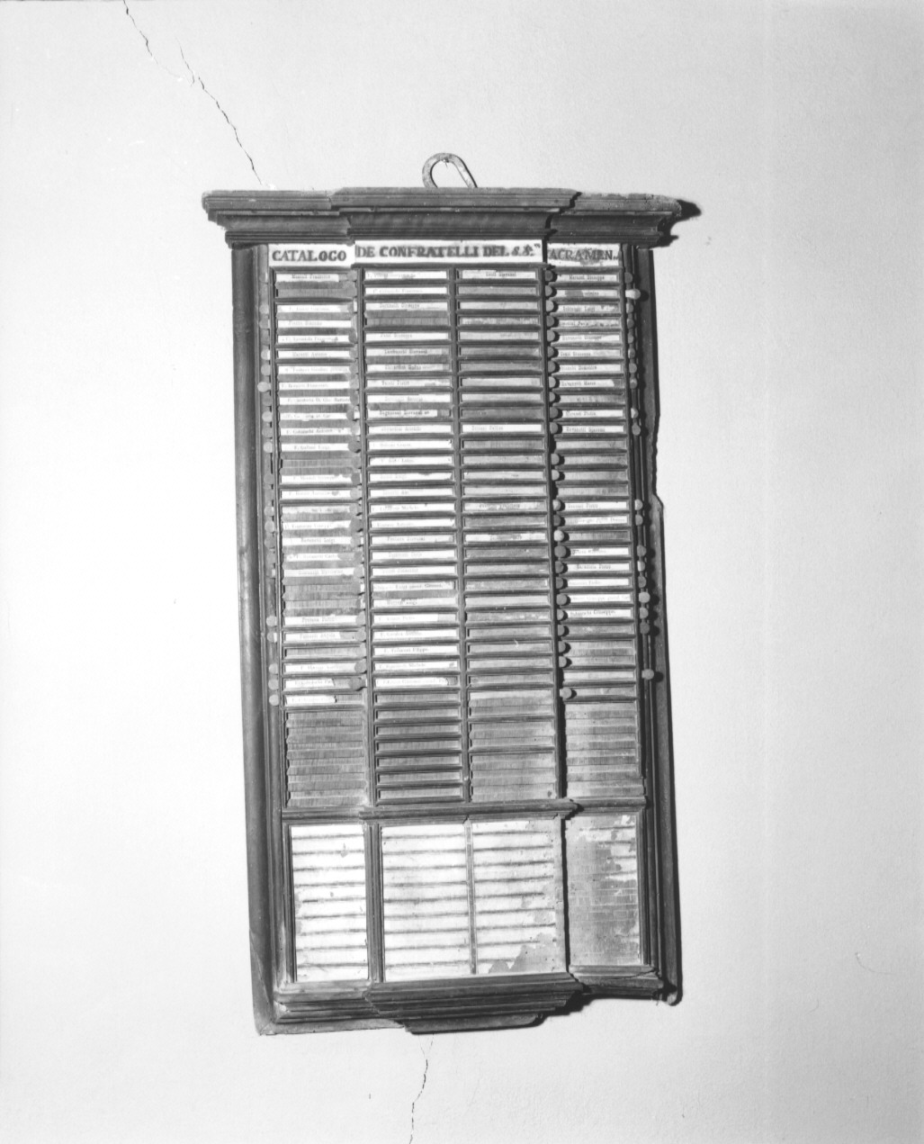 tabella di confraternita - ambito parmense (sec. XVIII)