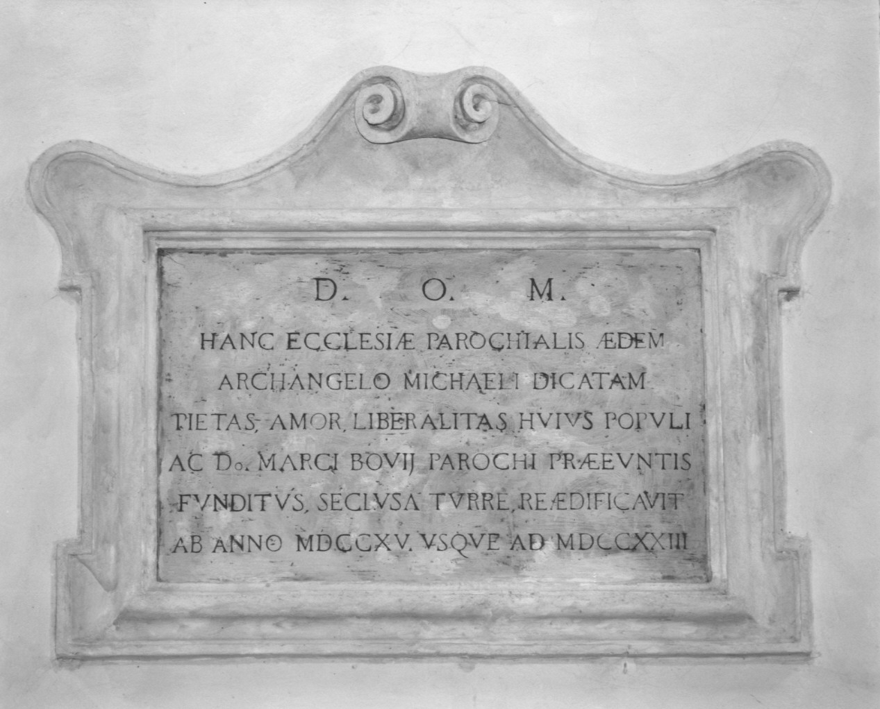 lapide commemorativa, opera isolata - ambito parmense (sec. XVIII)